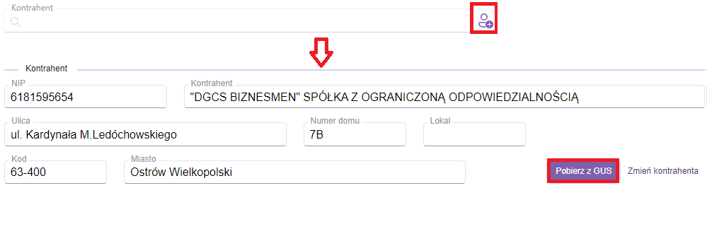 Okno ewidencja VAT sprzedaż