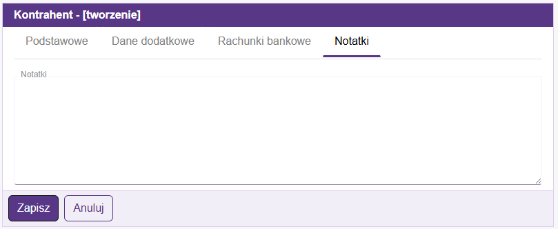 Kontrahent notatki