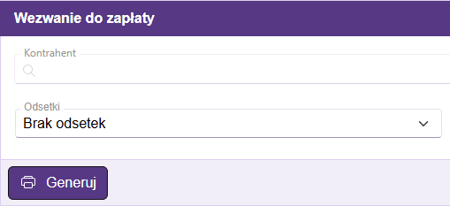 Wezwanie do zapłaty